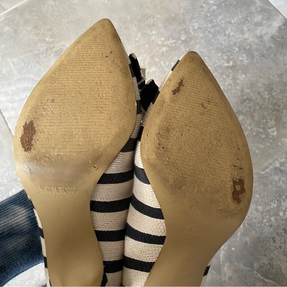 J. Crew Striped Pumps with Bows - Picture 11 of 15
